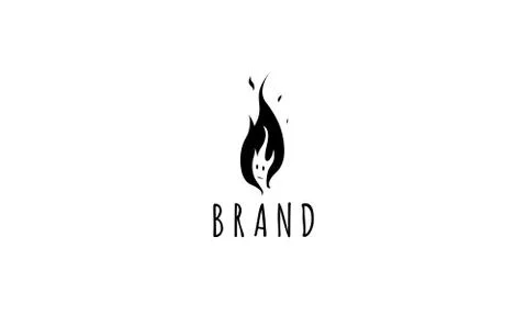 Vector logo which depicts a small smiling light. Stock Illustration