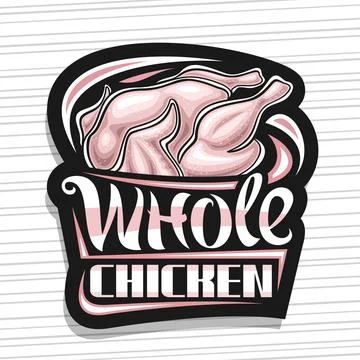 Vector logo for Whole Chicken Illustrazione stock