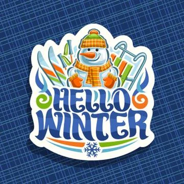 Vector logo for Winter Holidays Illustrazione stock
