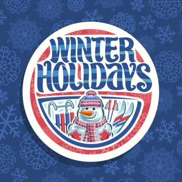 Vector logo for Winter Holidays Stock Illustration