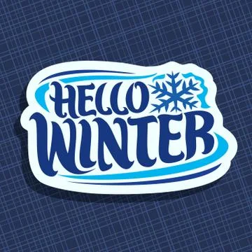 Vector logo for Winter Stock Illustration