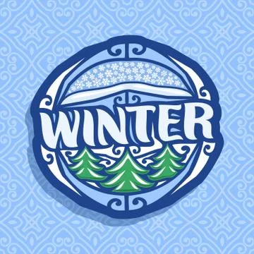 Vector logo for Winter Stock Illustration