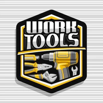 Vector logo for Work Tools Stock Illustration