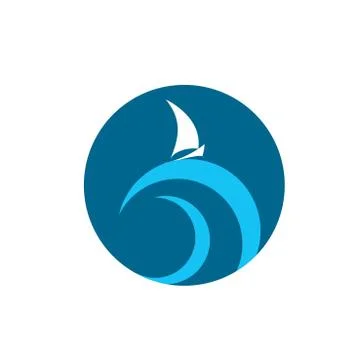 Vector logo yacht Stock Illustration