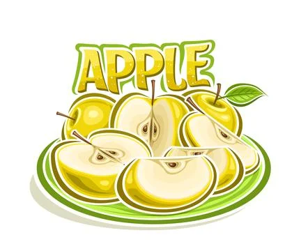 Vector logo for Yellow Apple Stock Illustration