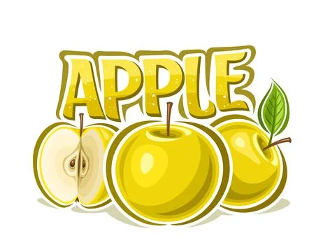 Vector logo for Yellow Apple Illustrazione stock
