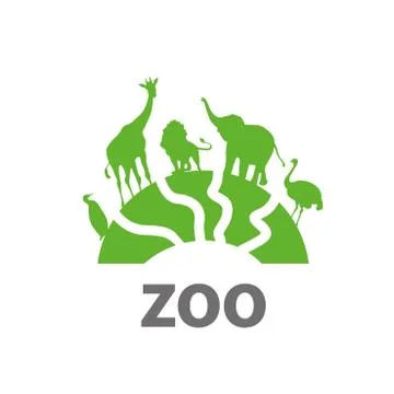 Vector logo zoo Stock-Illustration