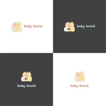 Vector logotype eps 10 about baby goods company Stock Illustration