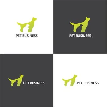 Vector logotype eps 10 about pet business company Stock Illustration
