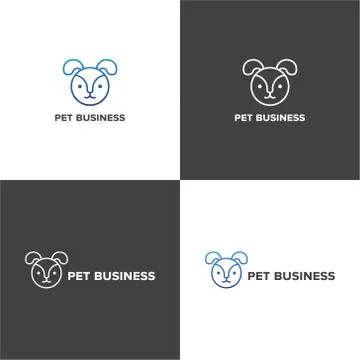 Vector logotype eps 10 about pet business company Stock-Illustration