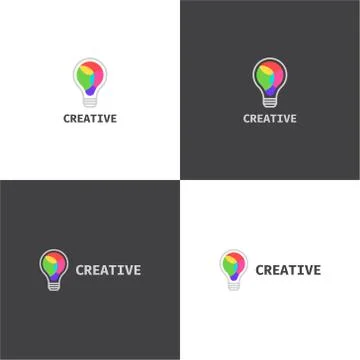 Vector logotype eps 10 about creative company Stock Illustration