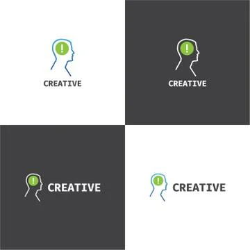 Vector logotype eps 10 about creative company Illustrazione stock