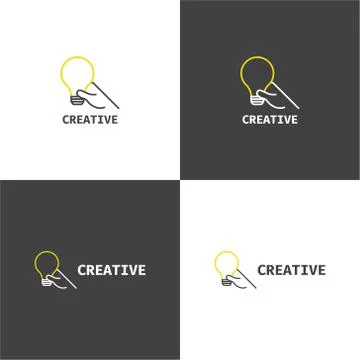 Vector logotype eps 10 about creative company Stock Illustration