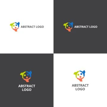 Vector logotype eps 10 in abstract style Stock Illustration