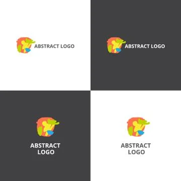 Vector logotype eps 10 in abstract style Stock Illustration