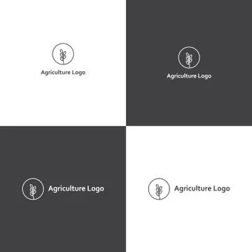 Vector logotype eps 10 agriculture company Stock-Illustration