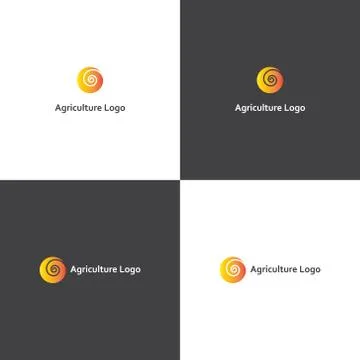 Vector logotype eps 10 agriculture company Illustrazione stock