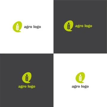 Vector logotype eps 10 agriculture company Stock Illustration