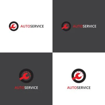Vector logotype eps 10 car service company Stock Illustration