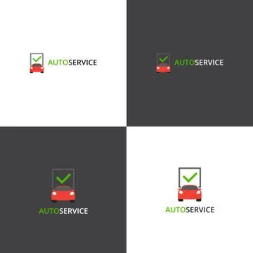 Vector logotype eps 10 car service company Stock Illustration