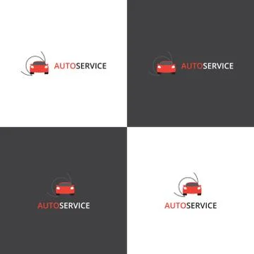 Vector logotype eps 10 car service company Stock Illustration