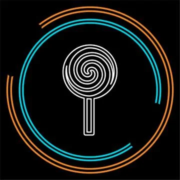 Vector lollipop, lollipop vector candy - sweet Stock Illustration