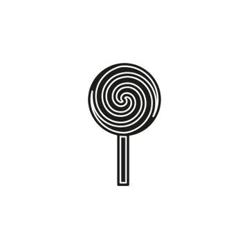 Vector lollipop, lollipop vector candy - sweet symbol Stock Illustration