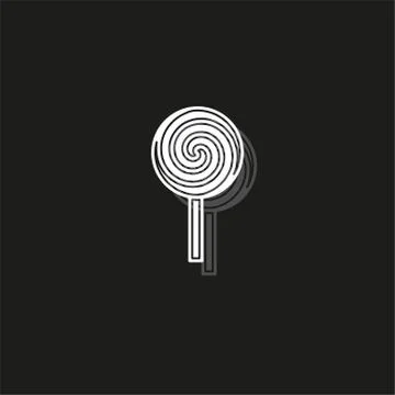 Vector lollipop, lollipop vector candy - sweet symbol Stock Illustration