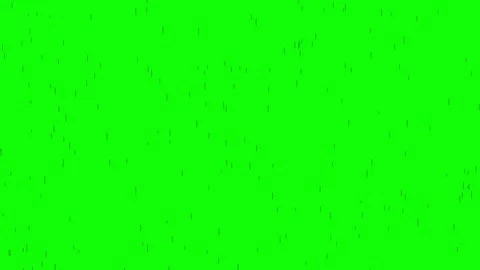 Vector look black rain drops on green screen, cartoon animation style 2d rains Stock Footage 313402303