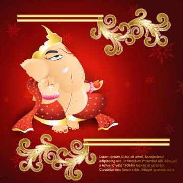 Vector lord ganesh Stock Illustration