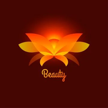 Vector lotus flower Stock Illustration