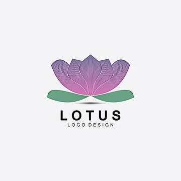 Vector lotus flowers design for spa, yoga class, hotel and resort 스톡 일러스트