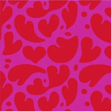 Vector love heart pattern design Illustrazione stock