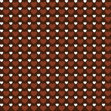 Vector Love hearts pattern background Stock Illustration