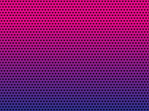 Vector Love hearts pattern gradient background Stockillustratie