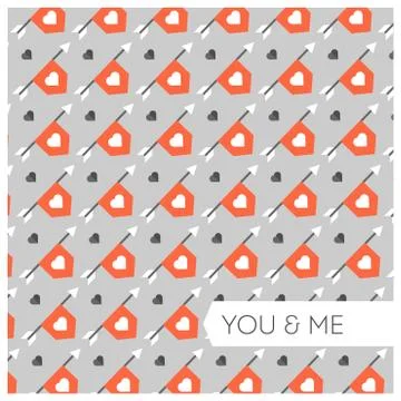 Vector love pattern Stock Illustration