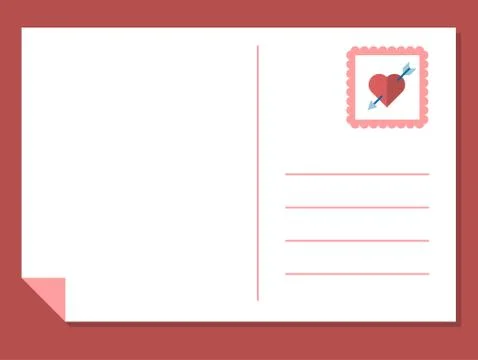 Vector love postcard Stock Illustration