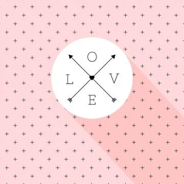 Vector love sign Illustrazione stock