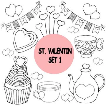 Vector on love theme. Beautiful abstract pattern with Valentine's day seamless Stock Illustration