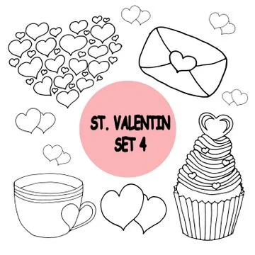 Vector on love theme. Beautiful abstract pattern with Valentine's day seamless Stock Illustration