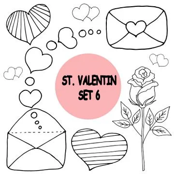 Vector on love theme. Beautiful abstract pattern with Valentine's day seamless Stock Illustration