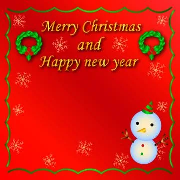 Vector Lovely Christmas Card.Pattern 1 Stock Illustration