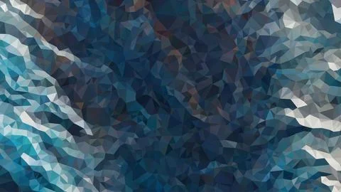 Vector Low poly abstract blue water, ocean background, trendy, geometric, b.. Stock Illustration