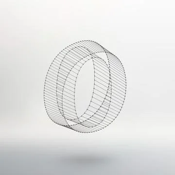 Vector low poly numbers font. Polygon number alphabet. Vector illustration Illustrazione stock