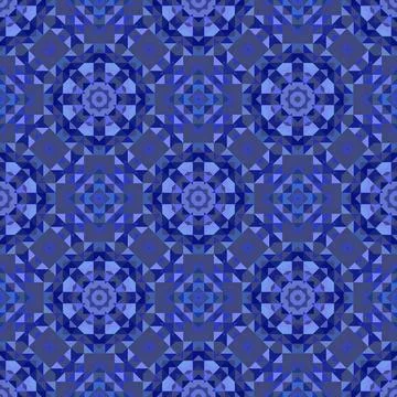 Vector low poly seamless pattern , abstract blue background, trendy, geomet.. 스톡 일러스트