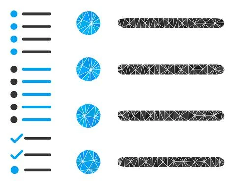 Vector Lowpoly Items Icon and Other Icons 스톡 일러스트