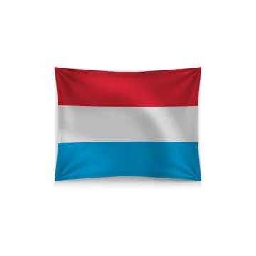 Vector Luxembourg flag Stock Illustration