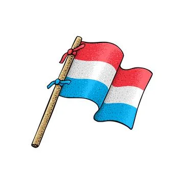 Vector of Luxembourg Flag Stock Illustration