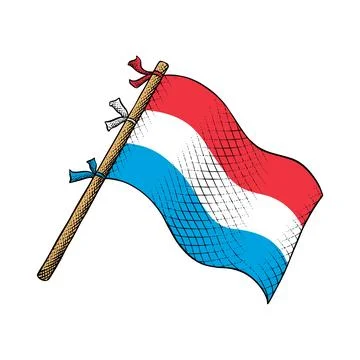 Vector of Luxembourg Flag Stock Illustration