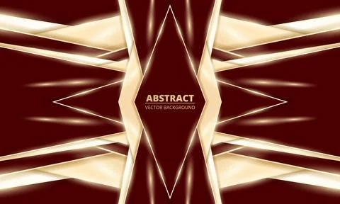 Vector luxury background with gold and red abstract design elements, elegant Stock Illustration